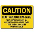 Signmission Caution Sign-Pacemaker Implants Room Contains Microwave Oven-10x14 OSHA, 10" L, 14" H, CS-Pacemaker CS-Pacemaker